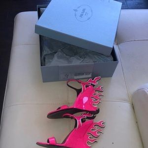 Prada flame heel